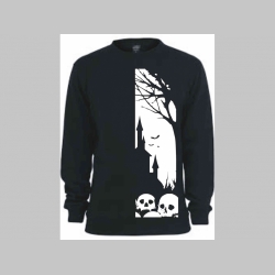 DARKNESS - skulls čierna detská mikina bez kapuce materiál 80% bavlna 20% polyester